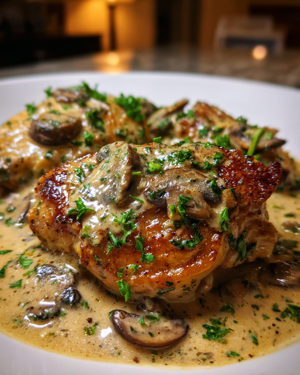 Creamy Mushroom Chicken Thighs - detail 2