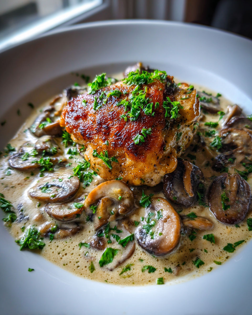 Creamy Mushroom Chicken Thighs - detail 4