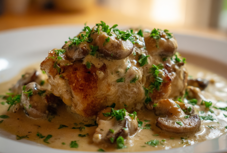 Creamy Mushroom Chicken Thighs
