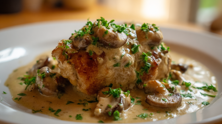 Creamy Mushroom Chicken Thighs