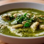 Creamy Pesto Chicken Soup