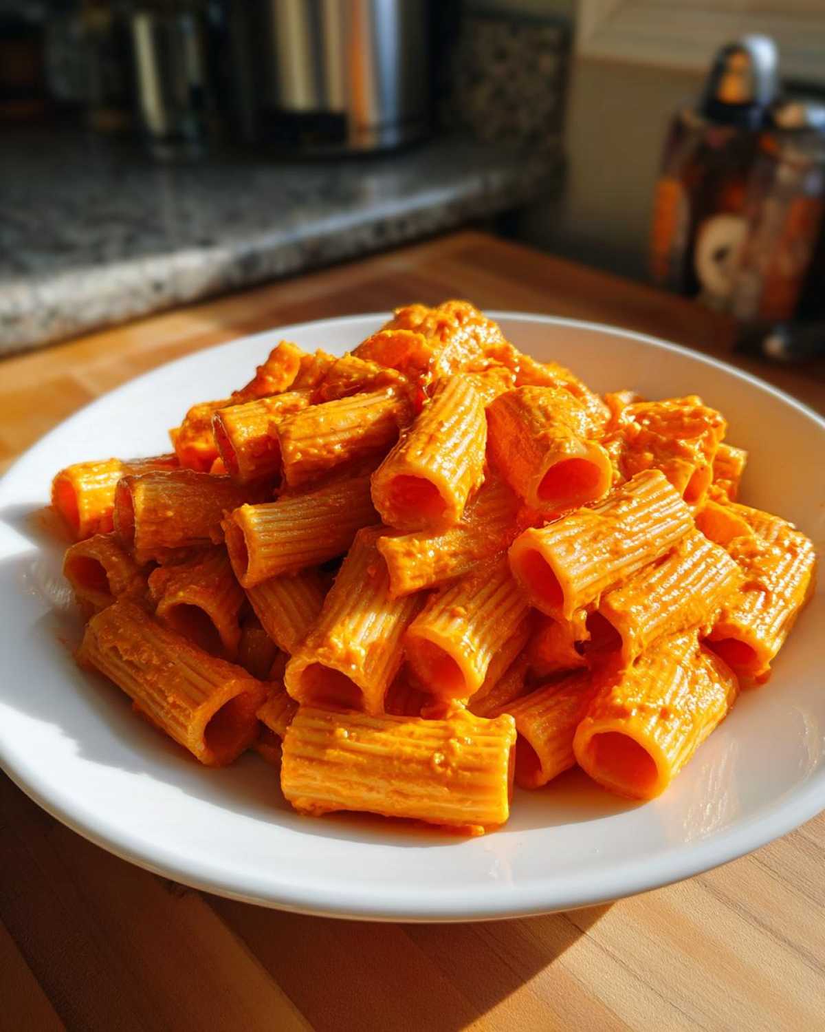 Creamy Roasted Red Pepper Pasta - detail 3