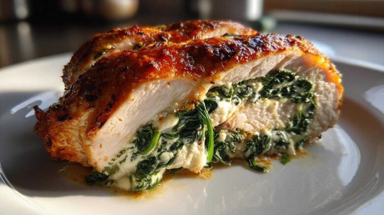 Creamy Spinach Chicken Roll-Ups
