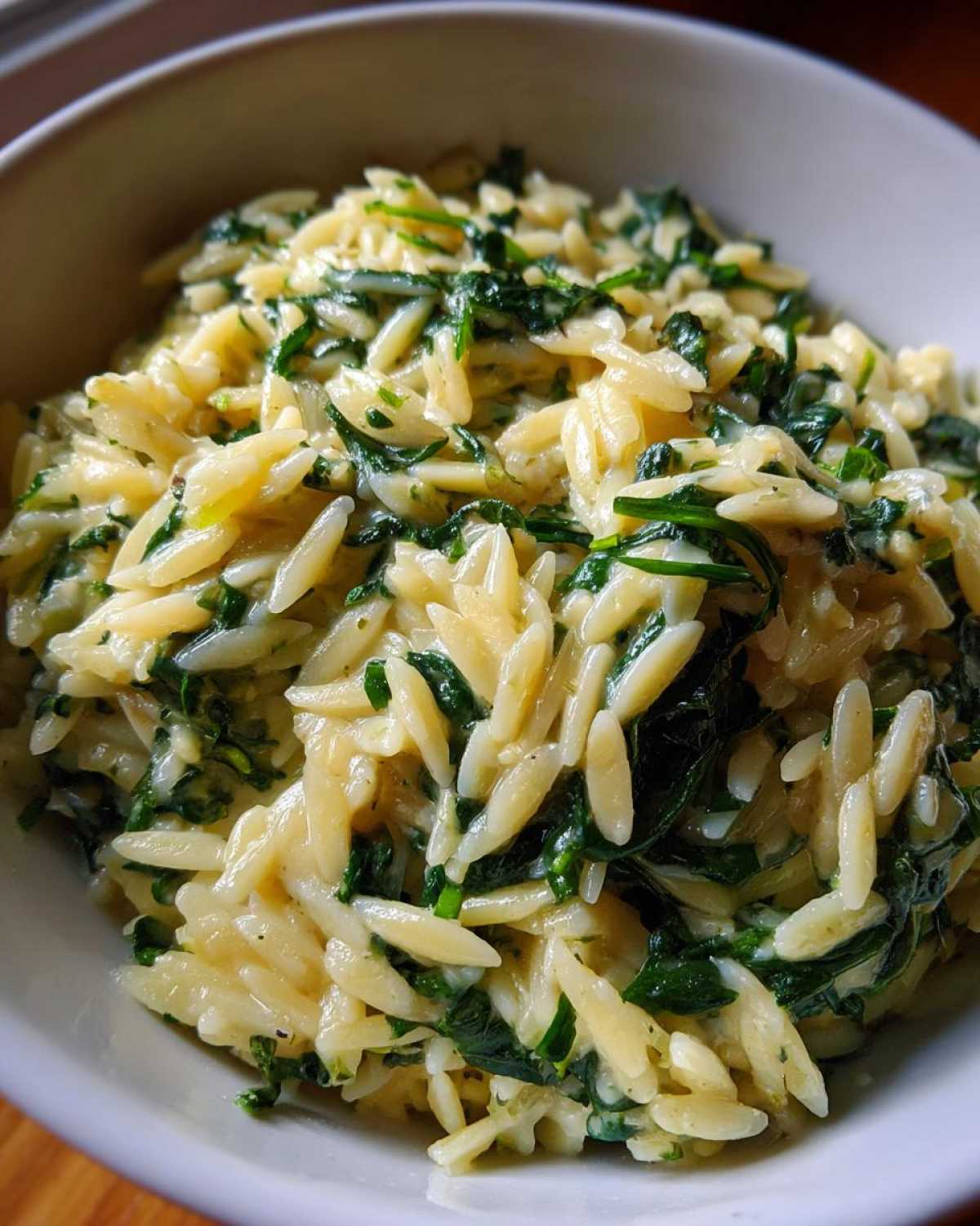Creamy Spinach Parmesan Orzo - detail 1