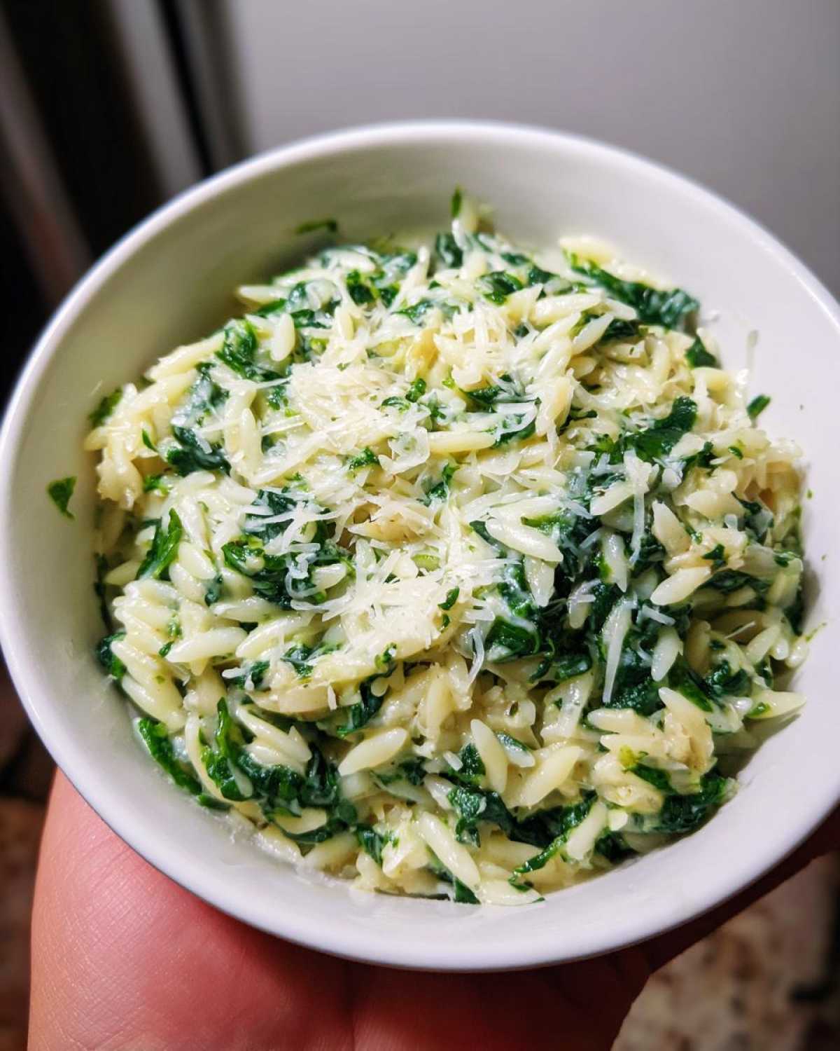 Creamy Spinach Parmesan Orzo - detail 4