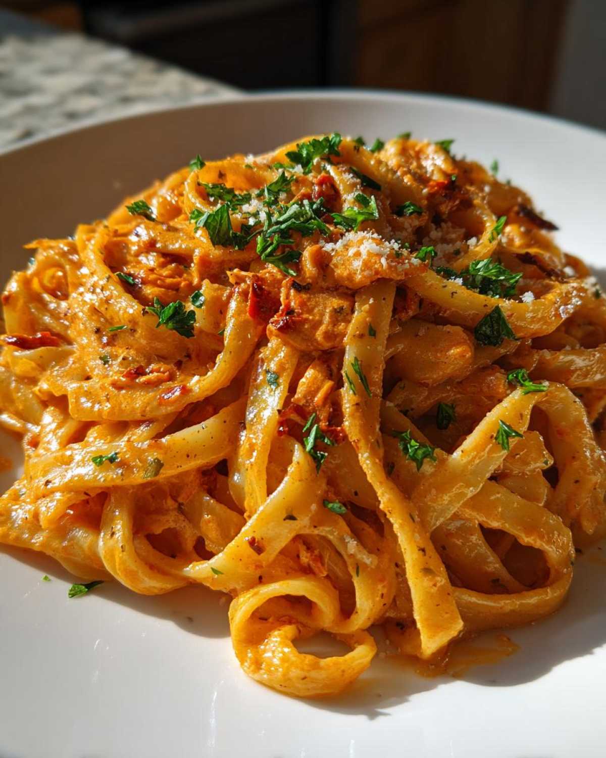 Creamy Sun-Dried Tomato Pasta - detail 1