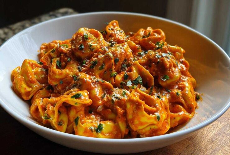 Creamy Tomato Tortellini Skillet