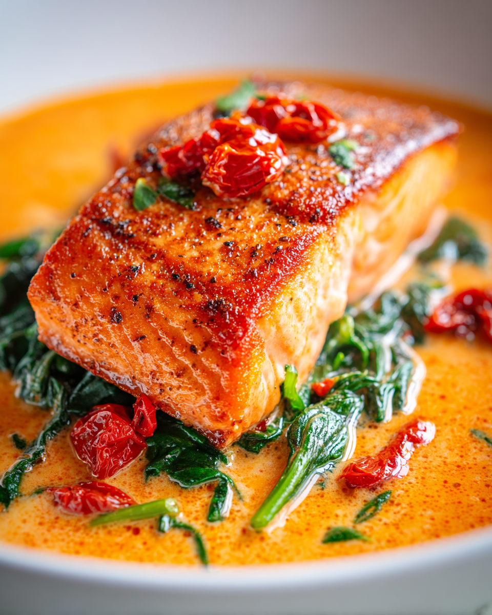 Creamy Tuscan Salmon - detail 1