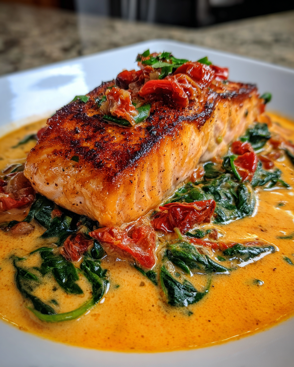 Creamy Tuscan Salmon - detail 2