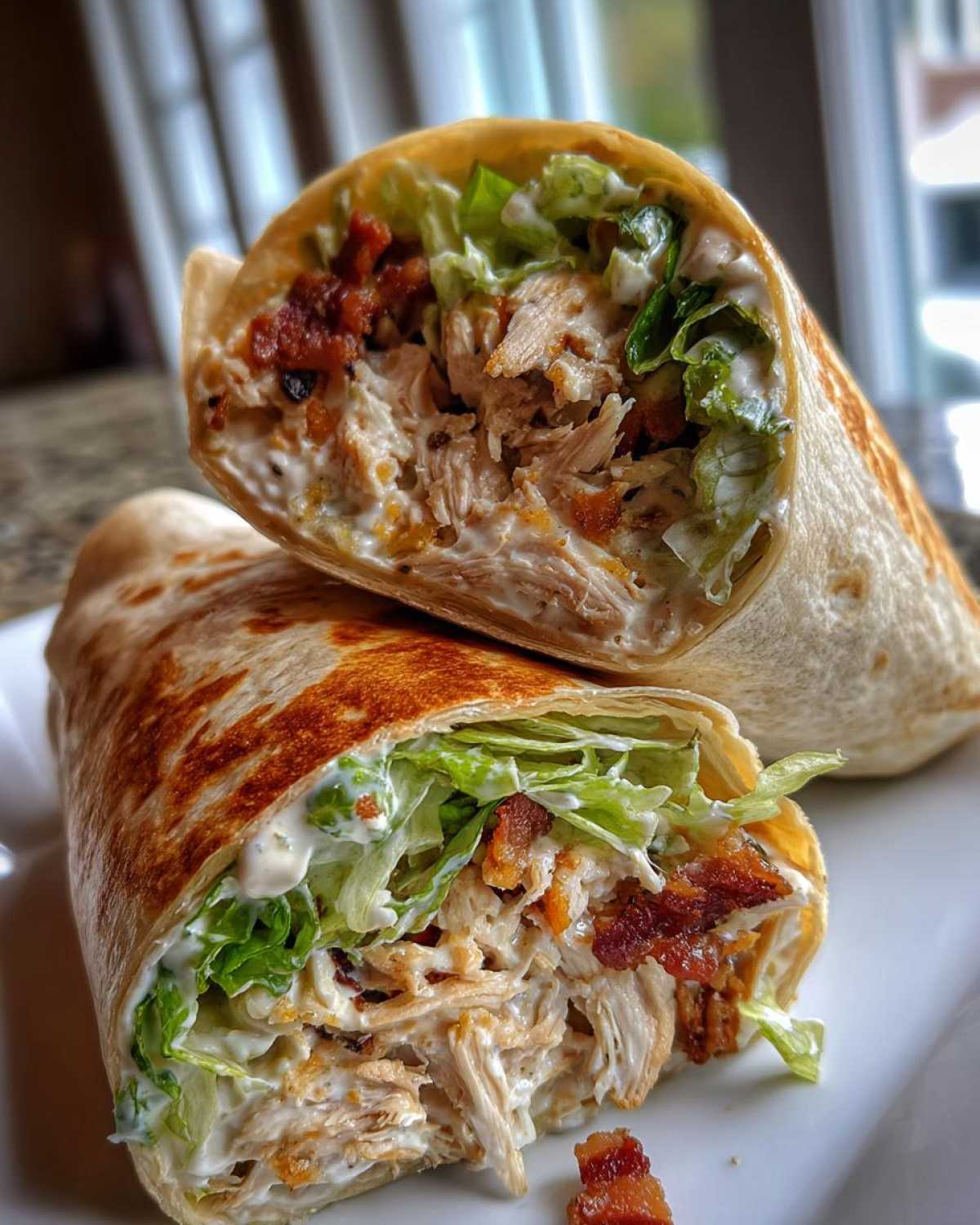 Crispy Chicken Bacon Ranch Wraps - detail 2