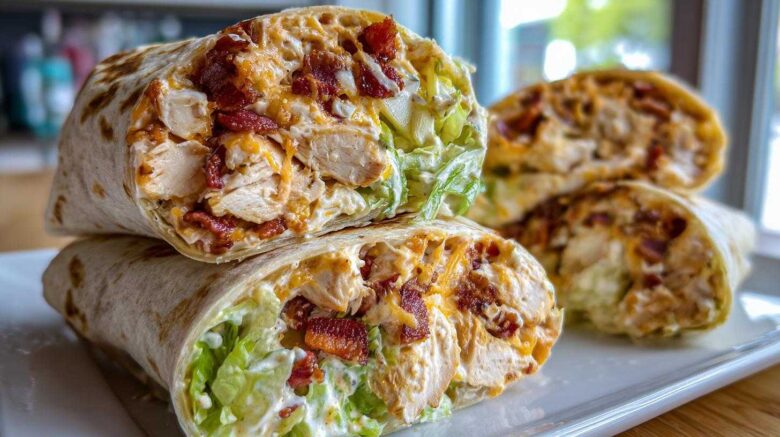 Crispy Chicken Bacon Ranch Wraps