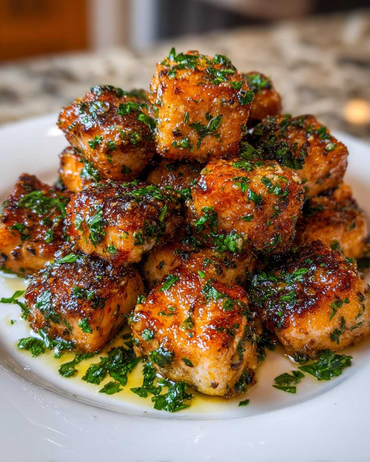 Crispy Garlic Butter Salmon Bites - detail 3
