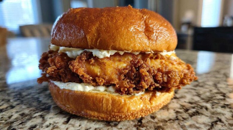 Crispy Garlic Chicken Sandwich