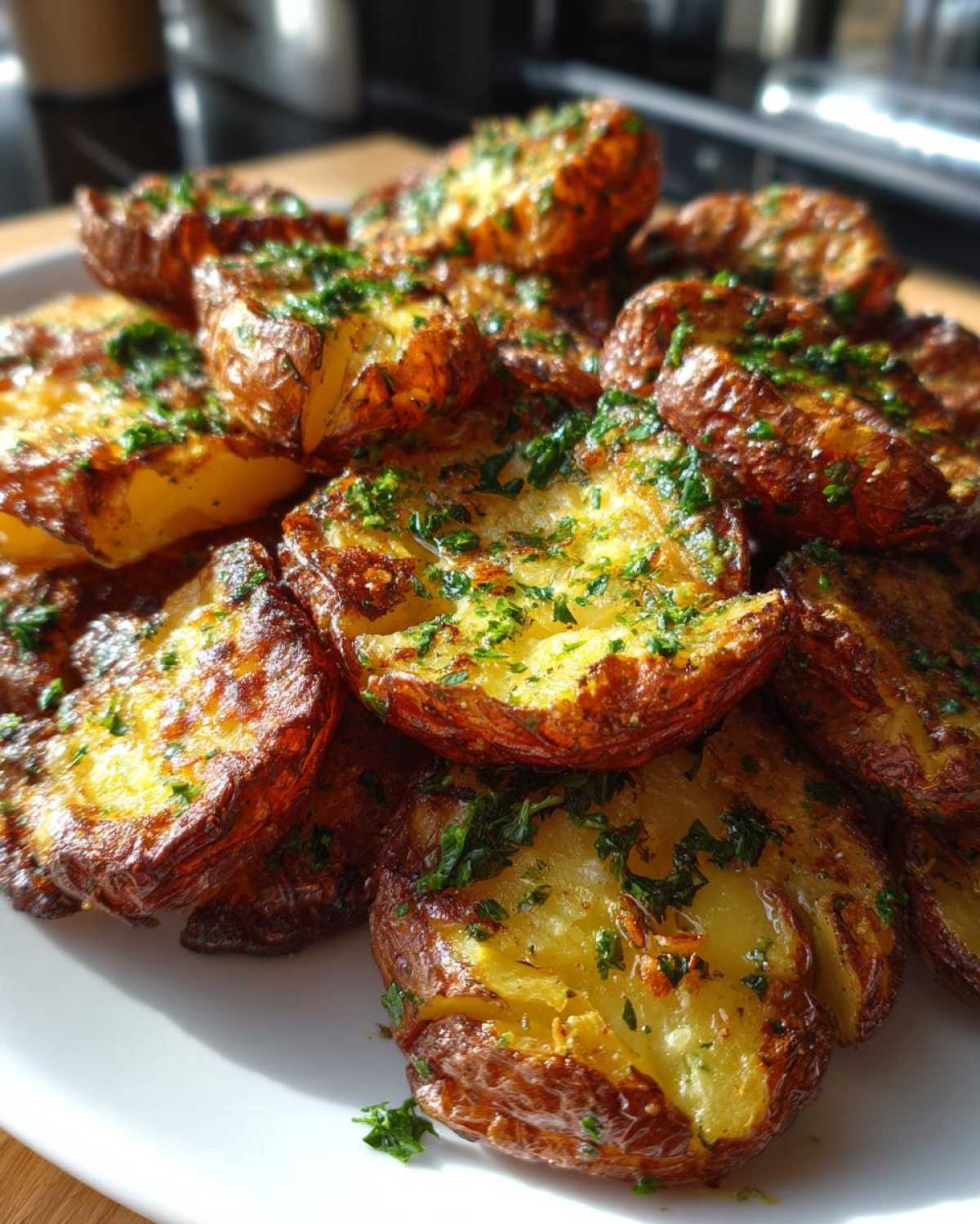 Crispy Garlic Smashed Potatoes - detail 1