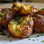 Crispy Garlic Smashed Potatoes