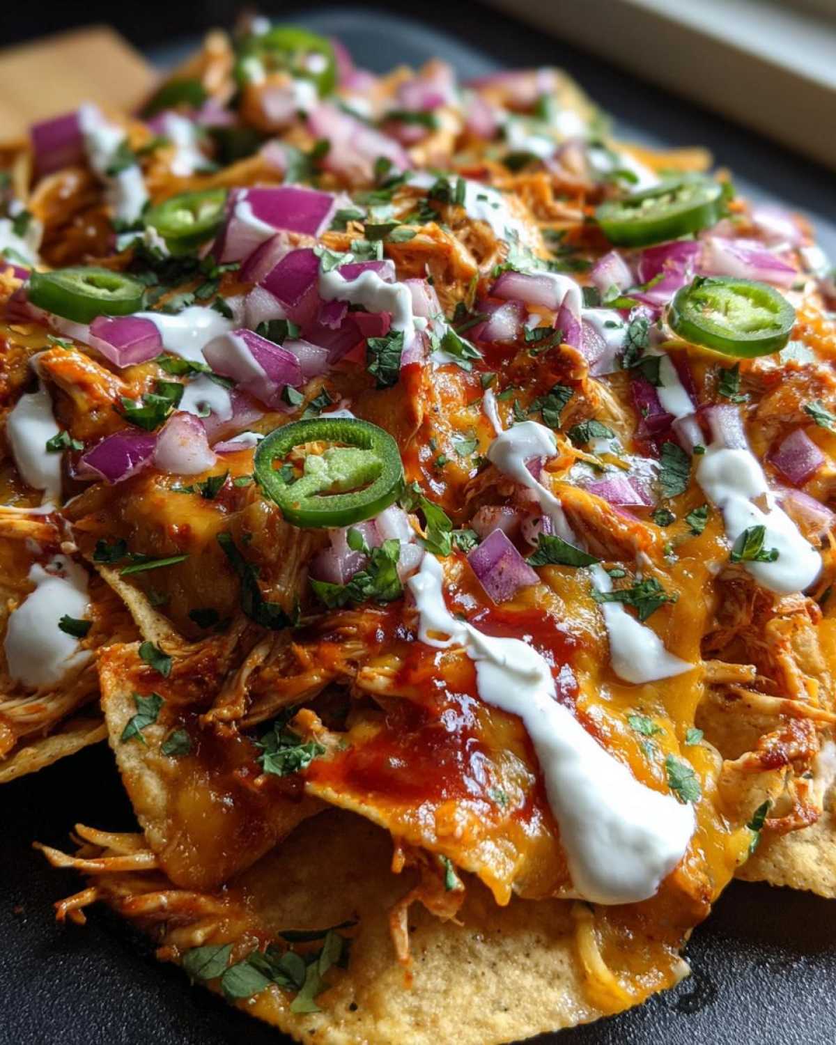 Firecracker Chicken Nachos - detail 2