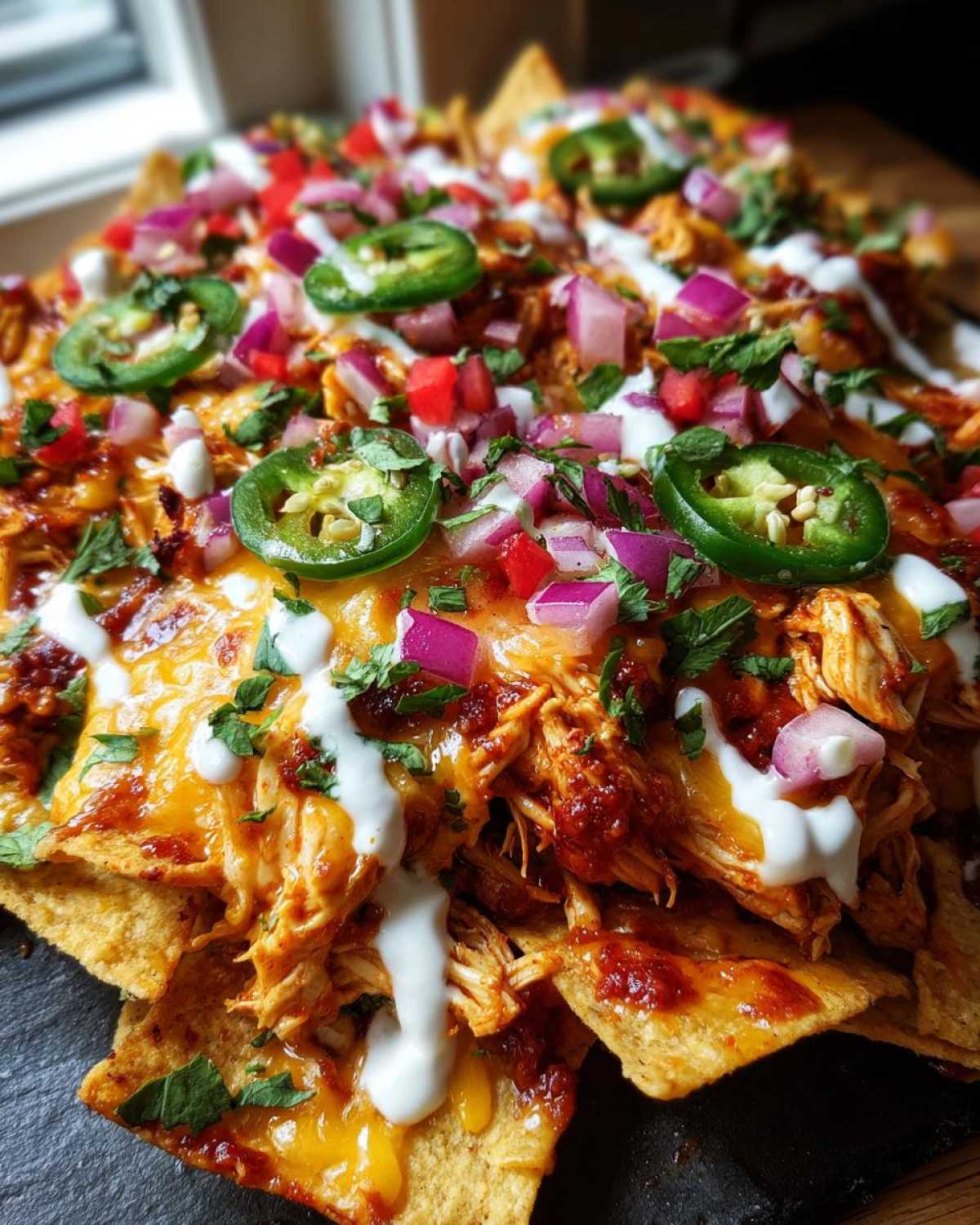 Firecracker Chicken Nachos - detail 3