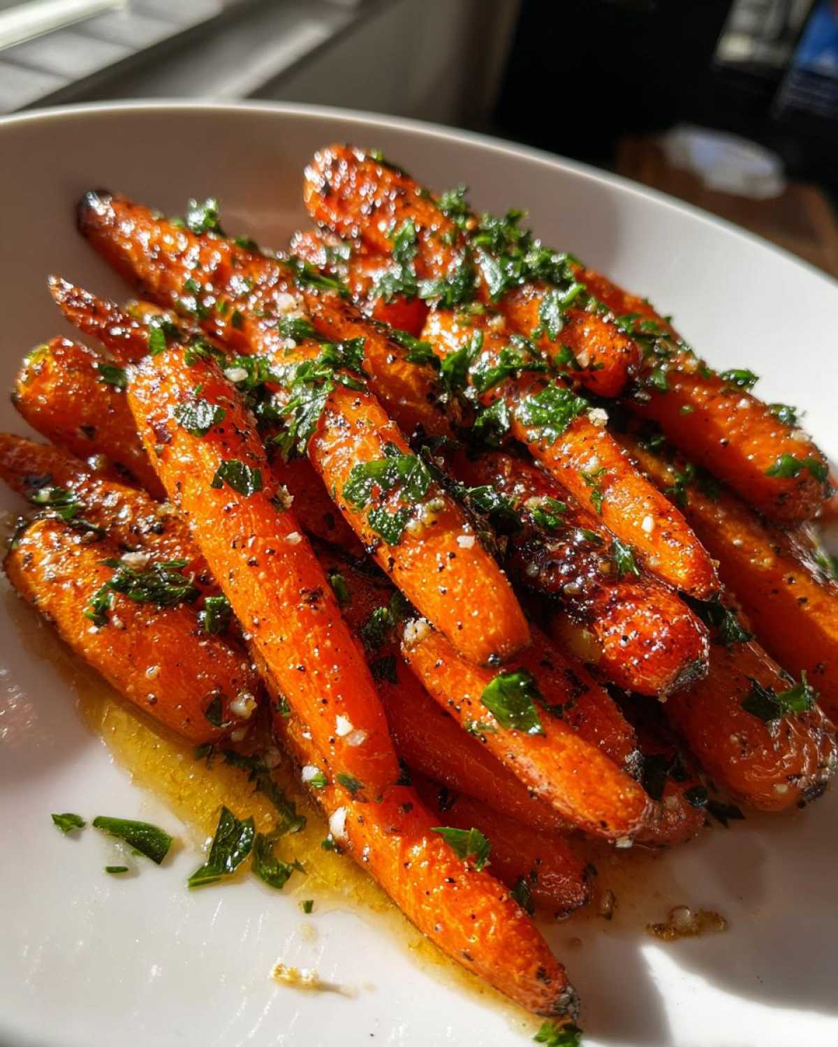 Garlic Butter Roasted Carrots - detail 2