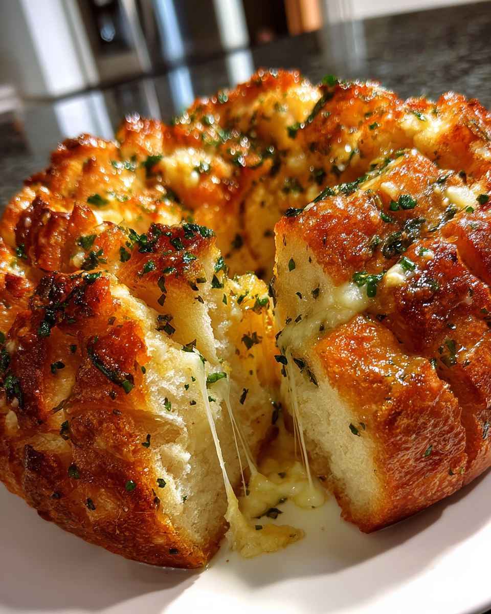 Garlic Herb Pull-Apart Bread - detail 2