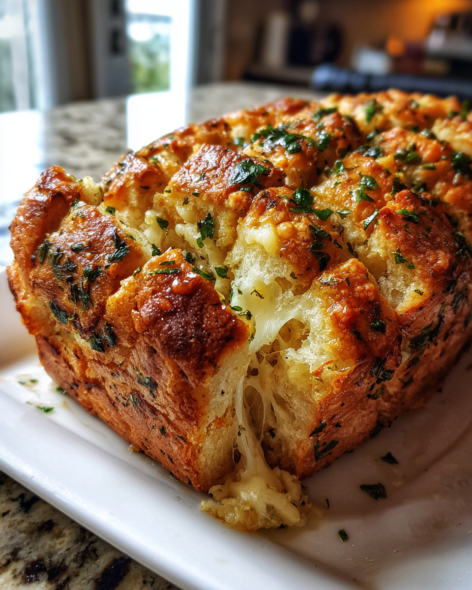 Garlic Herb Pull-Apart Bread - detail 4