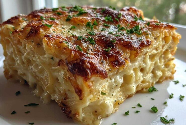 Garlic Parmesan Spaghetti Bake