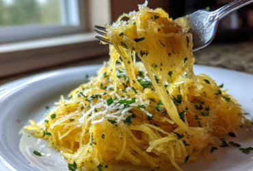 Garlic Parmesan Spaghetti Squash