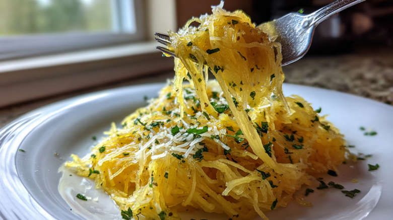 Garlic Parmesan Spaghetti Squash