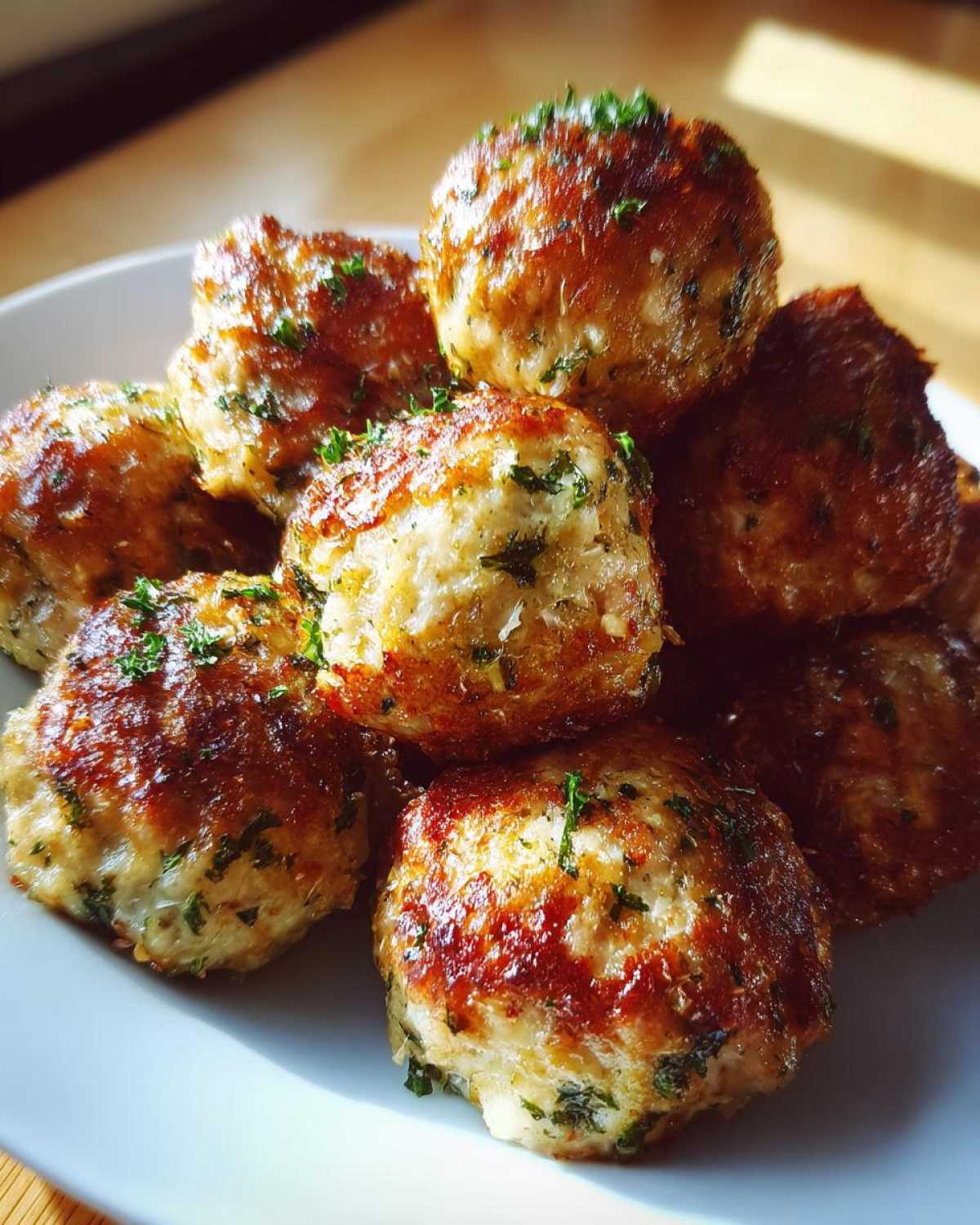 Garlic Parmesan Turkey Meatballs - detail 1
