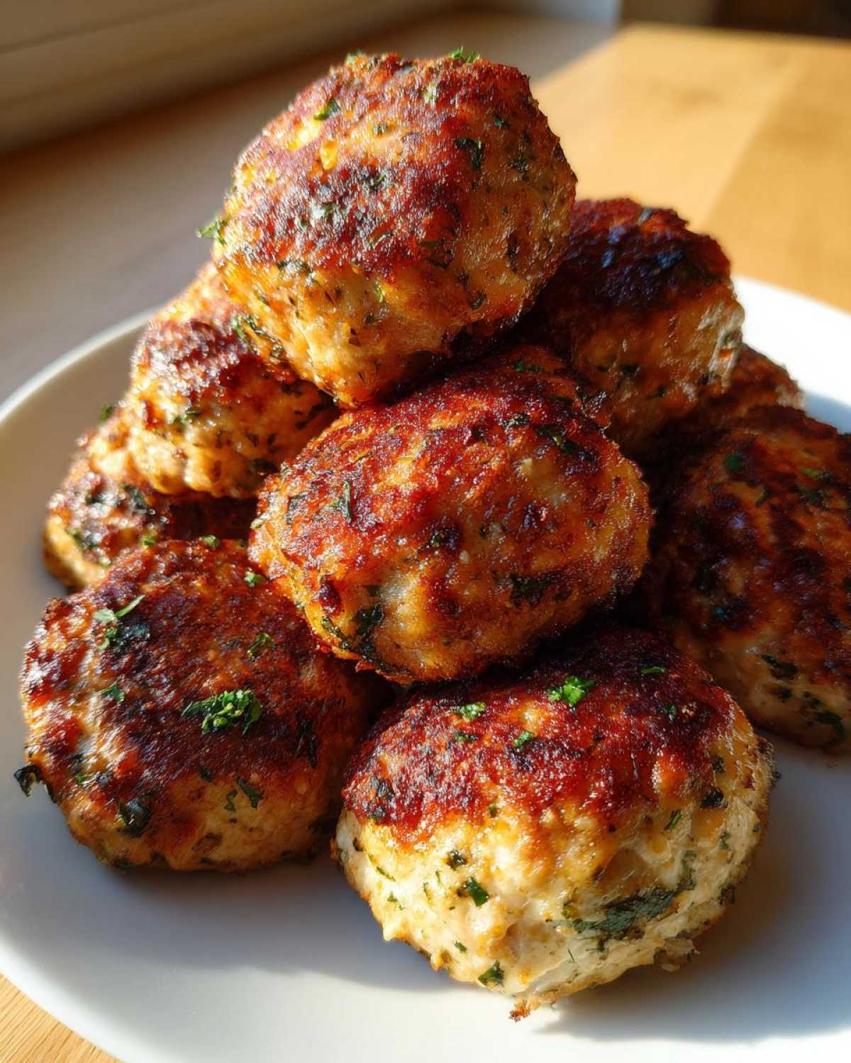 Garlic Parmesan Turkey Meatballs - detail 2