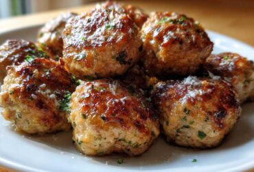 Garlic Parmesan Turkey Meatballs