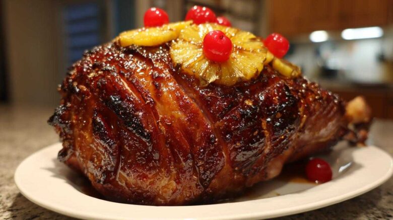 Glazed Holiday Ham with a Cola Twist