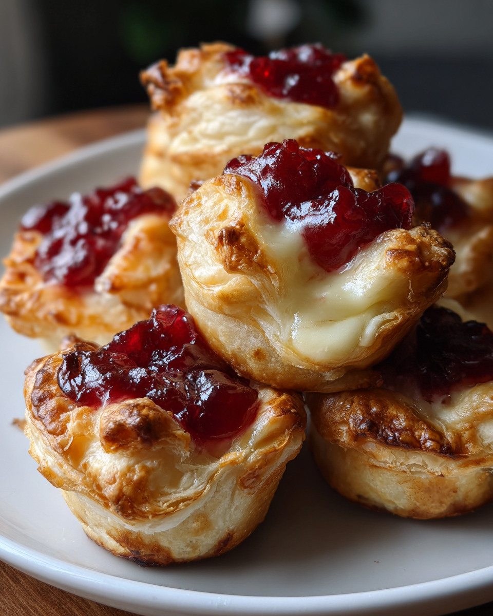 Holiday Cranberry Brie Bites - detail 2