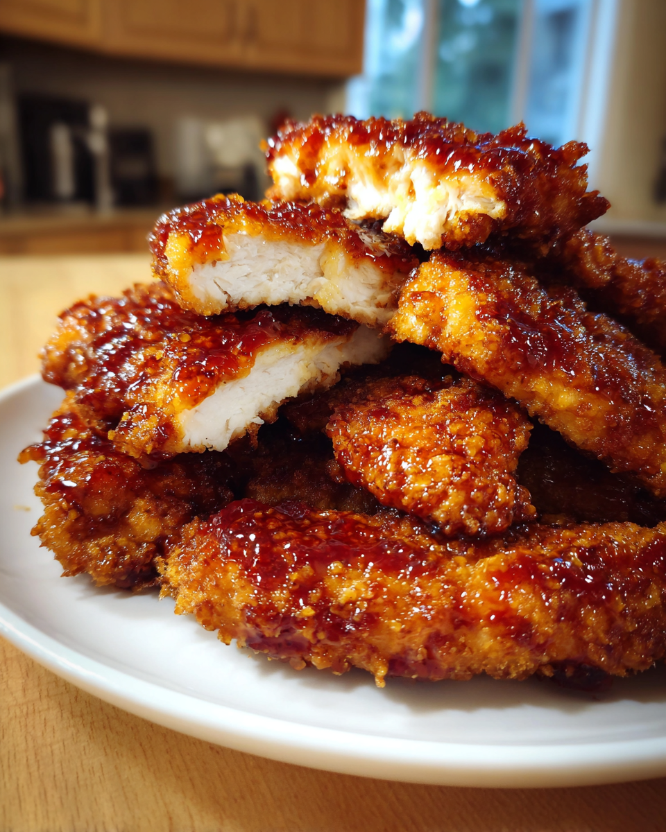 Homemade Hot Honey Chicken Strips - detail 1