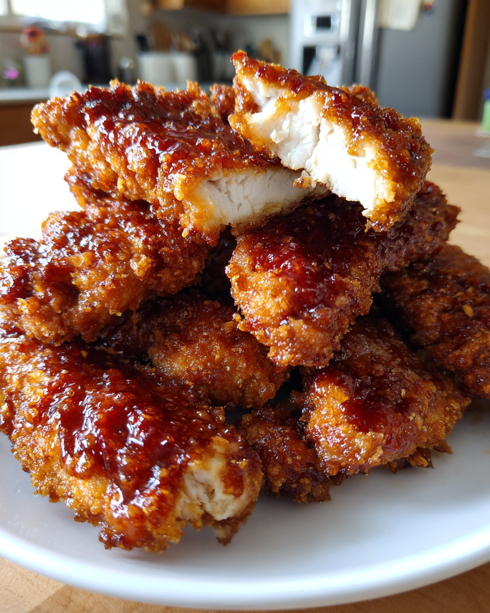 Homemade Hot Honey Chicken Strips - detail 2