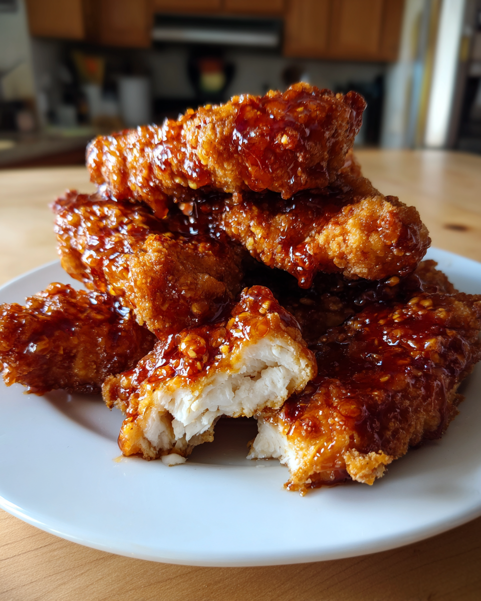 Homemade Hot Honey Chicken Strips - detail 3