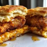 Honey Butter Chicken Biscuit Sandwiches