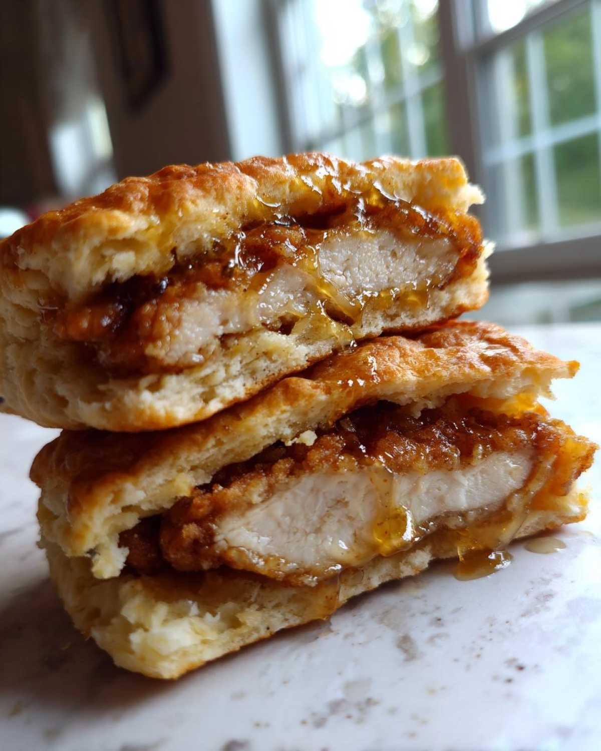 Honey Butter Chicken Biscuit Sandwiches - detail 3