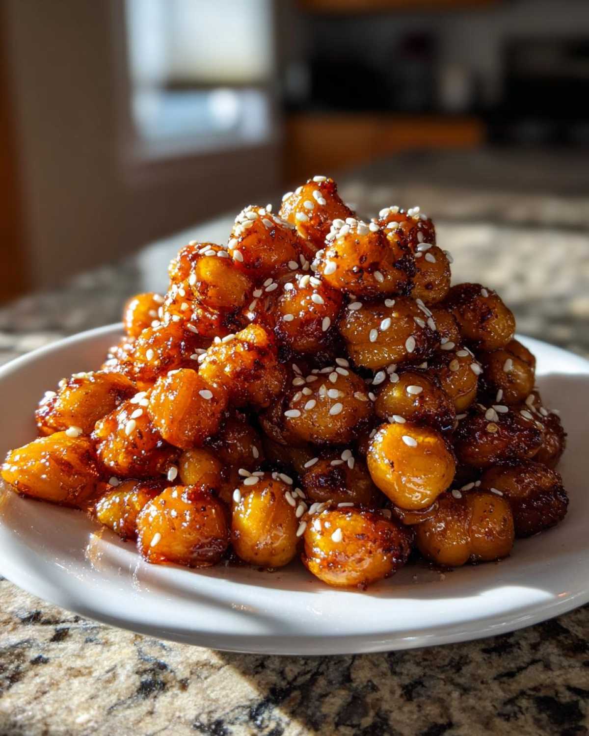 Honey Sesame Chickpeas - detail 1