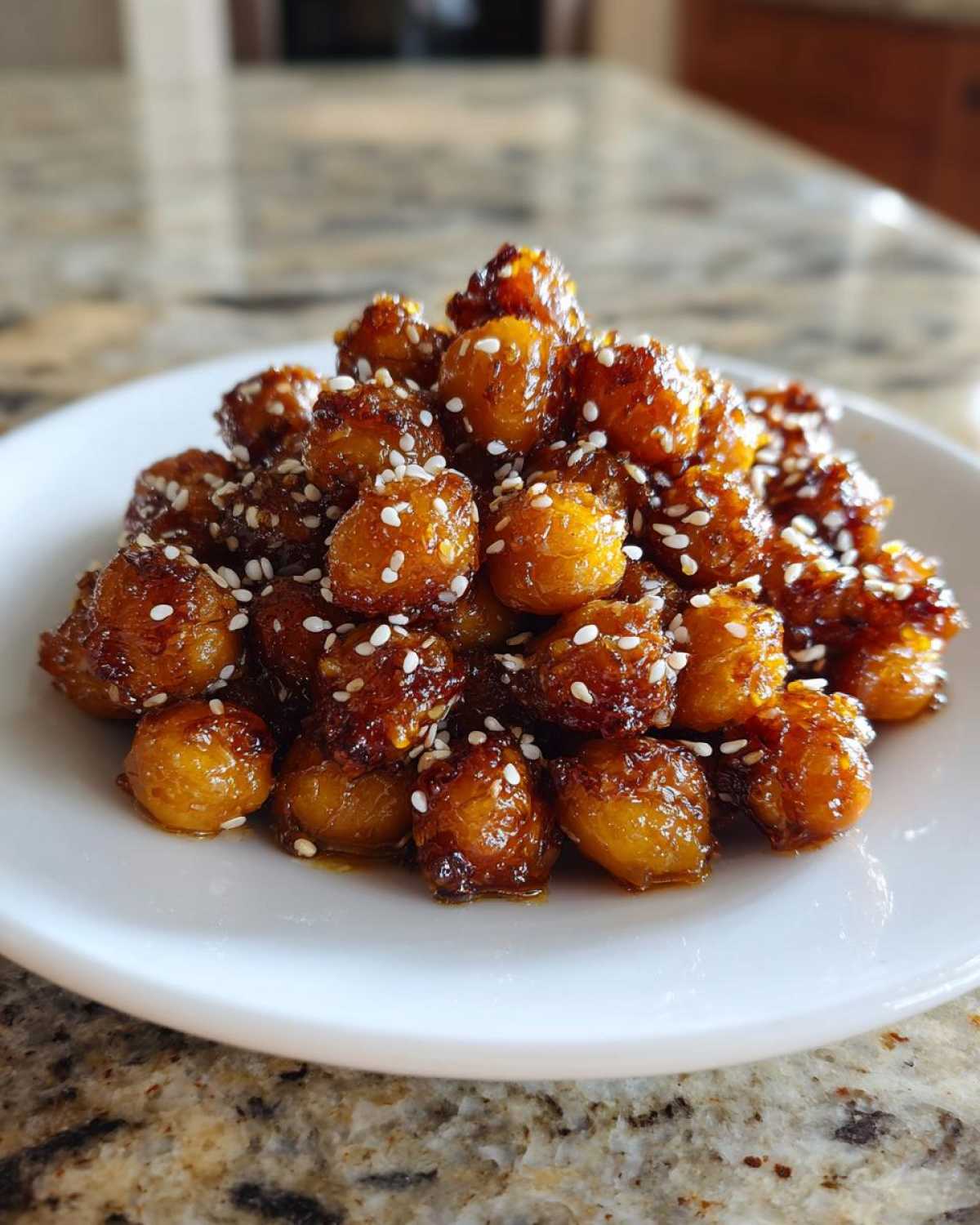 Honey Sesame Chickpeas - detail 2