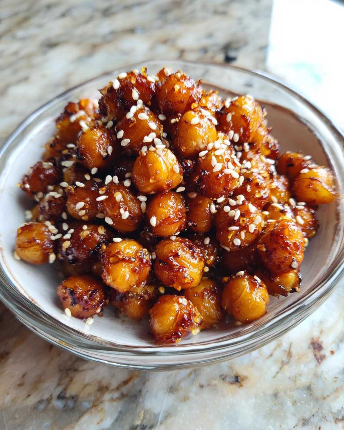 Honey Sesame Chickpeas - detail 3