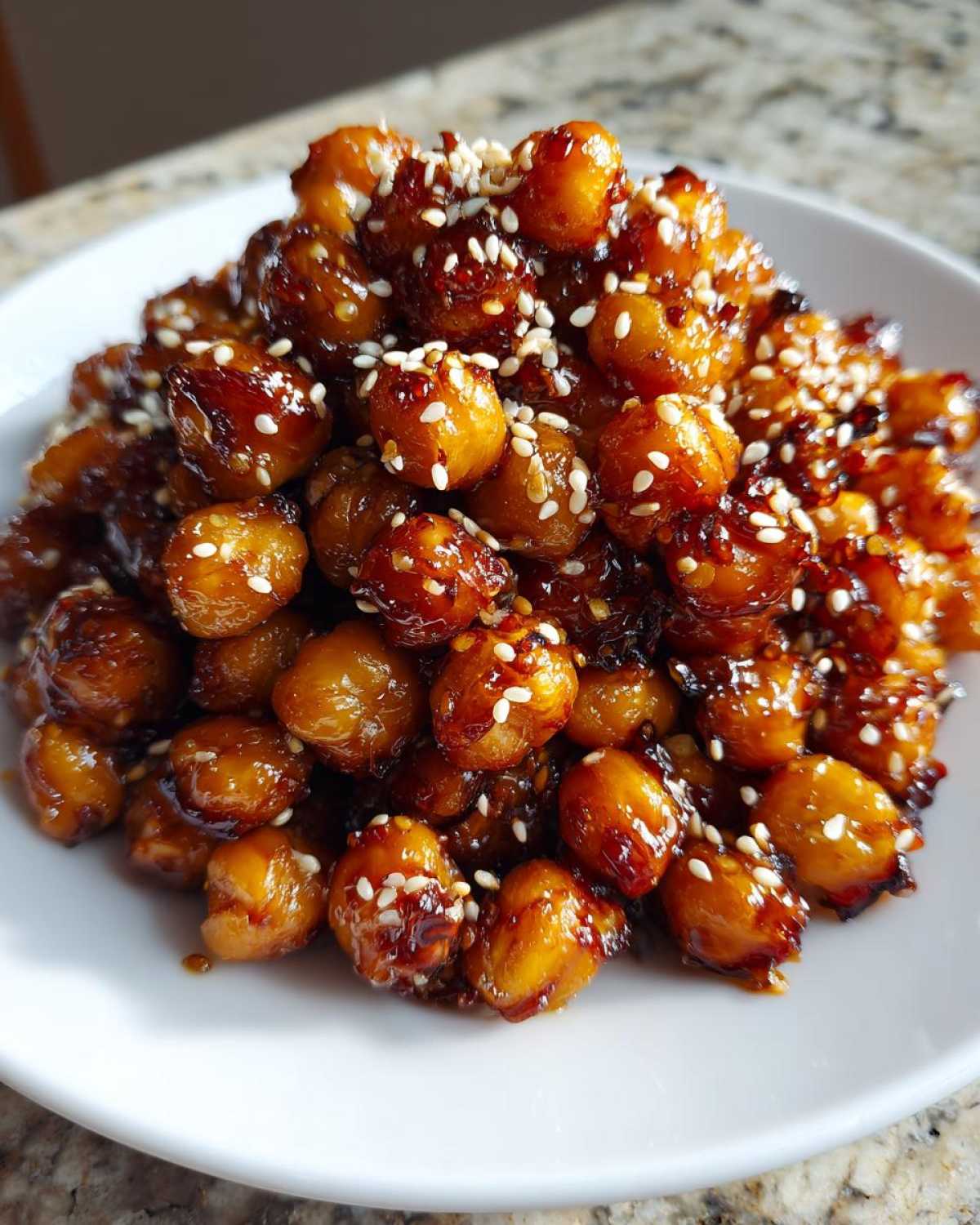 Honey Sesame Chickpeas - detail 4