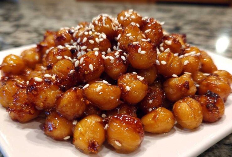 Honey Sesame Chickpeas