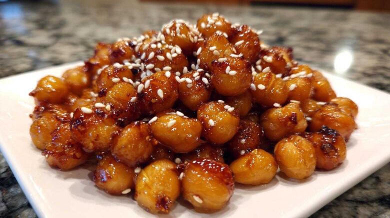 Honey Sesame Chickpeas