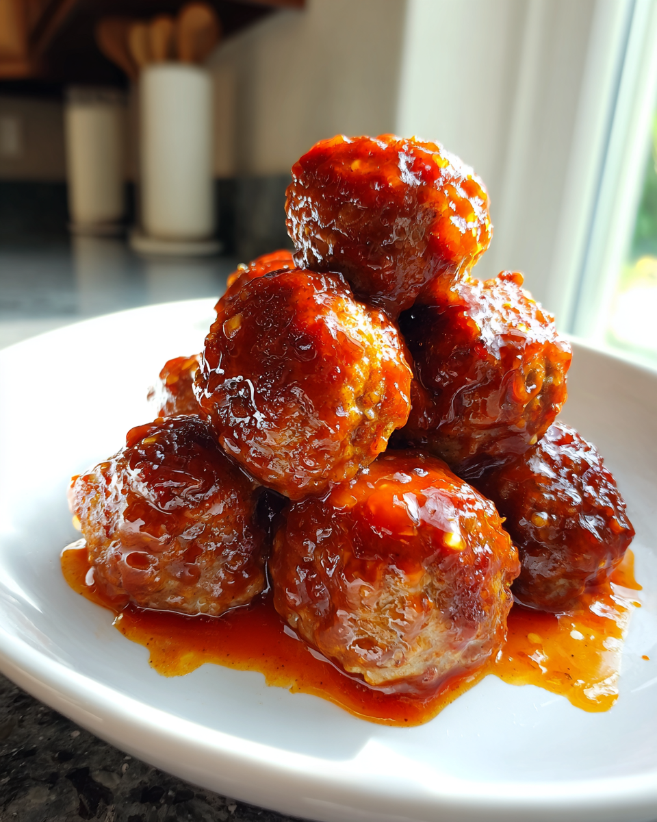 Honey Sriracha Meatballs - detail 1