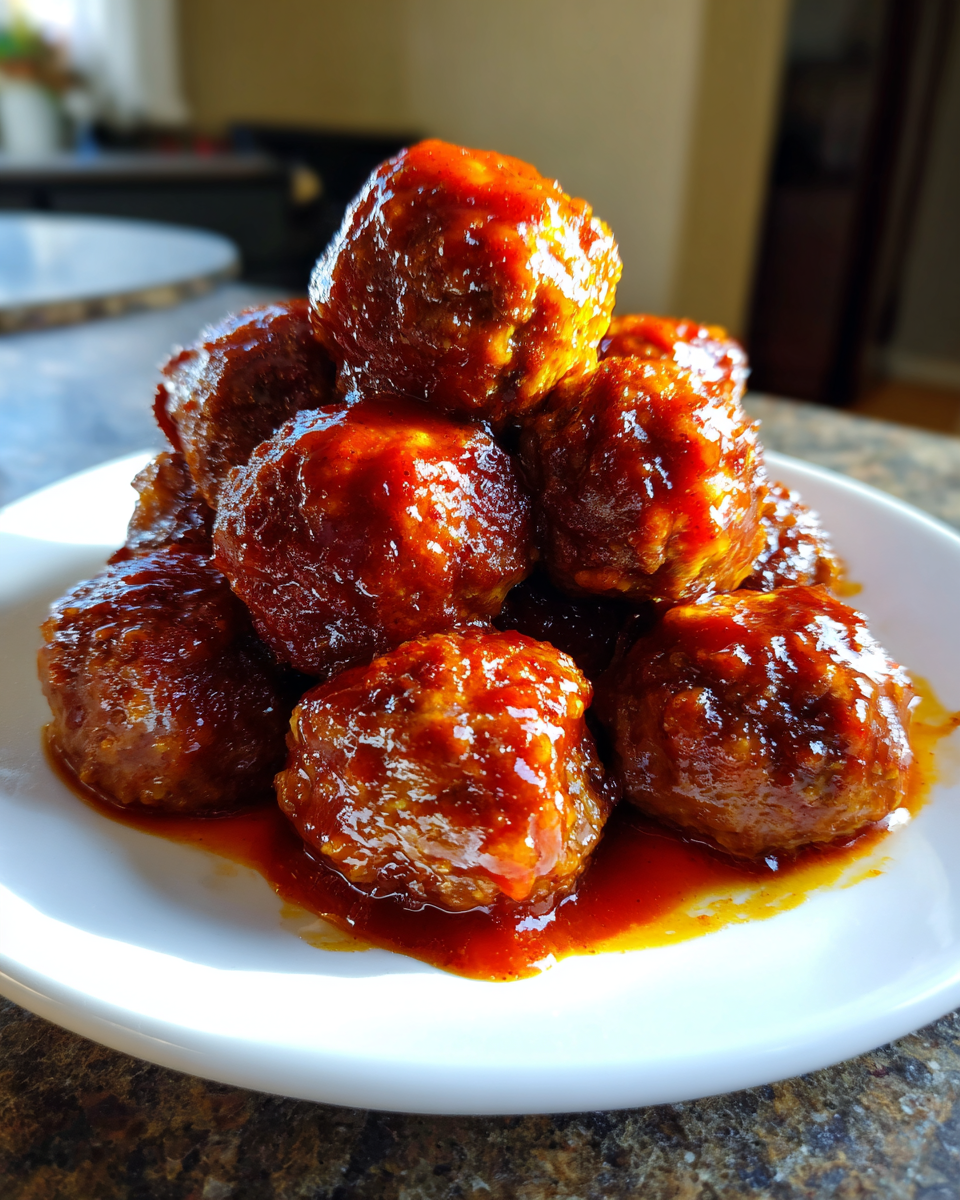 Honey Sriracha Meatballs - detail 3