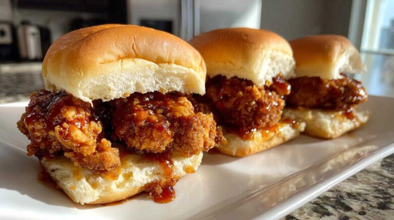 Hot Honey Chicken Sliders