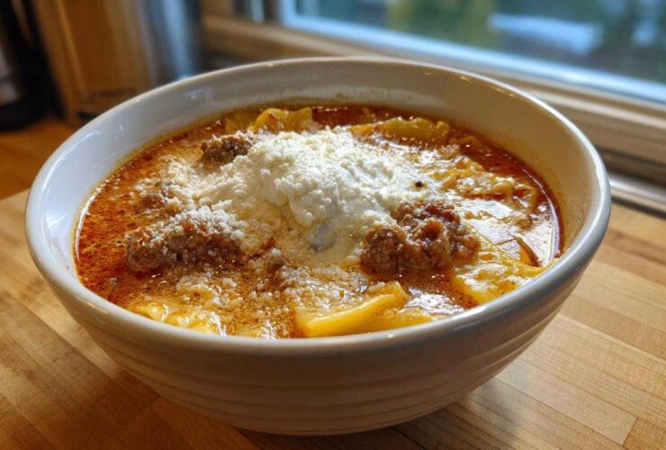 Lazy Lasagna Soup for One-Pot Comfort