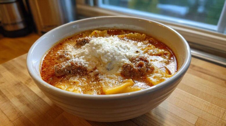 Lazy Lasagna Soup for One-Pot Comfort