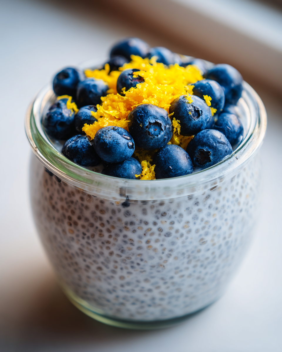 Lemon Blueberry Chia Pudding - detail 3
