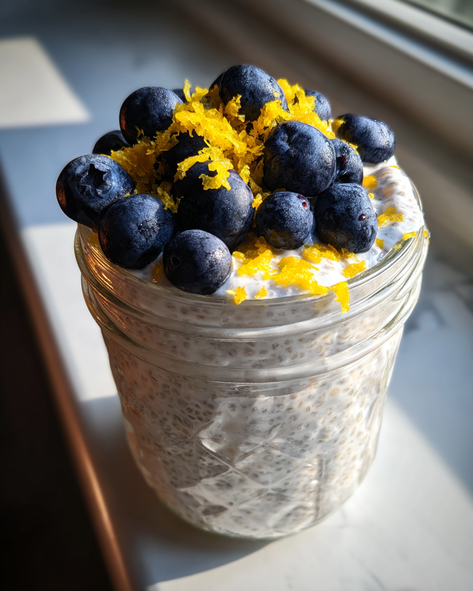 Lemon Blueberry Chia Pudding - detail 4